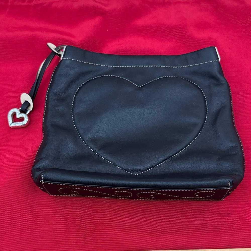 Brighton Jodi Romantic & Victorian  crossbody bag w/puffed heart charm. (Mlb)
